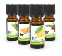 Höfer Chemie Set Parfumé 1 - Senteurs Maison Durables - avec 4 Parfums | Avec 4 Parfums : Conifère, Orange, Citron, Sapin - Quelques Gouttes Suffisent - Ambiance Chaleureuse