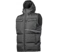 Högert gilet d'hiver isolé avec capuche noir "Borger" M