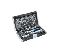 HÖGERT HT1R478 Mallette à outils remplie avec 18 prises et accessoires