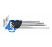 Högert Technik ompatible avec Tamper-Torx, Extra Longue, Set de Tournevis Torx, Cle Torx, Ensemble Torx, Jeu de Clés Torx Résistant à la Déformation et à l'Usure - 9 Pièces