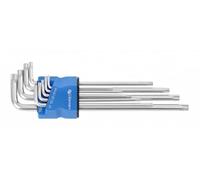 Högert Technik - Clé Tamper-Torx Extra Longue, Set de Tournevis Torx, Cle Torx, Ensemble Torx, Jeu de Clés Torx Résistant à la Déformation et à l'Usure - 9 Pièces