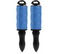 HÖGERT TECHNIK Cordon de maçon sur bobine, cordon de maçon, bleu, indéchirable et élastique, cordon de construction sur bobine, diamètre 1,5 mm, longueur 100 m (Lot de 2)
