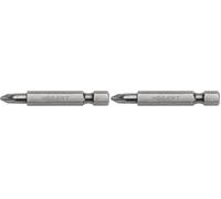 HÖGERT TECHNIK Embouts de vissage PZ3 50 mm, 2 pièces, acier S2, HRC 58-60, tige hexagonale 1/4", DIN 3126, embouts cruciformes robustes pour vissages et inserts de montage solides (Lot de 2)