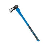 HÖGERT TECHNIK Hache à fendre 2000 g avec Manche en Fibre de Verre, Acier trempé 47-55 HRC, Lame profilée avec Coin, Manche Ergonomique antidérapant