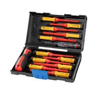 Högert Tournevis HT1S997 – Jeu 13 isolés 1000V VDE, magnétiques, manche antidérapant