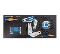HÖGERT TECHNIK - Jeu de 25 forets à métaux, insert pour armoire à outils avec forets HSS, forets étagés, disque à compartiments et équerres magnétiques pour atelier