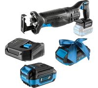 HÖGERT TECHNIK, kit de scie alternative sans fil, 18 V, moteur sans balais, incluant une batterie de 4,0 Ah et un chargeur rapide, 0-3000 tr/min, course de la lame de 28 mm, transmission métallique, a