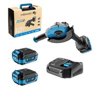HÖGERT TECHNIK - Kit meuleuse d'angle sans fil 18 V 125 mm sans balais avec régulation de la vitesse, tronçonneuse, meuleuse d'angle, ponceuse avec batterie 4 Ah et chargeur rapide 4 A OneAccuSystem