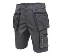 Högert Technik - LEMBERG Short avec Poches, Gris foncé, Taille XL (54), Short de Travail pour Homme, en ISO 13688
