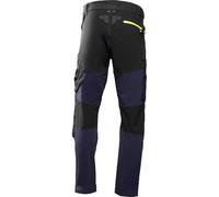 Högert Technik Pantalon de Travail Homme 4-Way Stretch avec Renfort Cordura, Fermeture éclair YKK, déperlant, Pantalon de Protection élastique Plum vêtement de Travail Bleu Marine, XL (54)