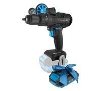 HÖGERT TECHNIK Perceuse à percussion brushless 18V, couple 80 Nm, mandrin 13 mm, 21+1 réglages de couple, éclairage LED, engrenage métallique + PROMO batterie 2,0 Ah