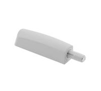 HÖGERT TECHNIK Push to Open Amortisseur de porte court avec tampon en caoutchouc et adaptateur à visser Gris Pour façades de meubles sans poignée