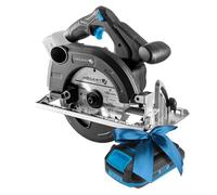 HÖGERT TECHNIK Scie circulaire sans fil 18V, moteur sans balais, sans fil, 0-5000 tr/min, diamètre de lame 165 mm, réglages sans outil, LED, protection en aluminium + PROMO 2,0 Ah