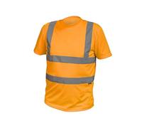 Högert Technik - T-Shirt d'avertissement Rossel en Polyester Orange M (50) | Gilet de sécurité réfléchissant Respirant léger à Manches Courtes vêtements de Travail Chemises Visibles, Orange, M