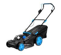 HÖGERT TECHNIK Tondeuse à Gazon sans Fil 2x18V, 43 cm, électrique sans balais avec bac de ramassage, Tondeuse de Jardin pour Petites et Moyennes pelouses, sans Batterie