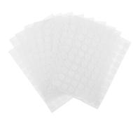 Hoement 10 Feuilles Autocollants Ronds Double Face Transparents en Écume Blanche, Adhérence Forte et Amovibles, pour Décoration de Tableau ou Salle de Classe