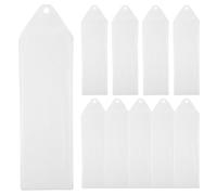 Hoement 10 Pièces Housses de Protection en Pvc Transparent Trou Perforé, Étuis Porte-marque-pages Faciles à Transporter pour Protéger Vos Signets