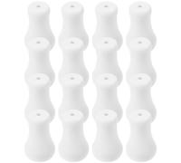 Hoement 16 Pièces Bouton de Tirage pour Store, Cordon Bois Blanc, Fenêtre | Tirettes Suspendues, Usage Volet et Lampe de Plafond, Lot Assorti