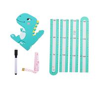 Hoement 1ensemble Autocollant Mural De Mesure De Pour Toise Stickers Animaliers Avec Thème Dinosaure Décoration Amusante Pour Chambre Salle De Jeux Et Crèches