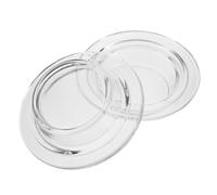 Hoement 2pièces Coupelles pour Brûleur à Cire Verre Résistant Plateau de Remplacement Rond pour Chauffe-Cire et Aromathérapie Support pour Fondants de Cire et Huiles Essentielles