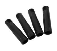 Hoement 4 Pièces Embout pour Manche de Balai Ménager en Plastique Noir 25mm avec Grip Antidérapant pour Nettoyage Domestique Sûr et Ajustement Ferme
