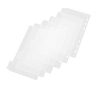 Hoement 6pcs Couverture de Cahier en Acrylique Transparente 6 Anneaux, Design Moderne et Facile à Nettoyer, pour Collection de Papeterie et DIY