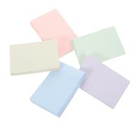 Hoement Bloc-notes Autocollant Tons Pastel 5 Sets Papier Adhésif Fort Détachable Design Simple Portable pour École et Agenda Couleur Aléatoire