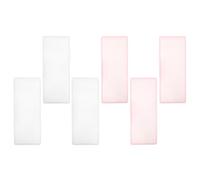 Hoement Boîte de Rangement pour Ongles Portable en Plastique Transparent 6pcs Compartiments Multiples, Résistante à L'humidité pour Usage Domestique et Professionnels