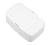 Hoement Boîte Distributrice Lingettes Humide Portable Blanche Organisateur Rechargeables Rangement Simple pour Salon et Chambre