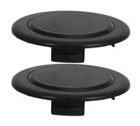 Hoement Caches 2 en Trous PP de Table de Parasol de Patio Noir, Résistants Solide Pièces, Accessoires et Jardins et Terrasses