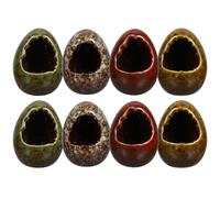 Hoement Céramique Vase à Fleurs Style Japonerie Rétro 8 Pièces | Décoration de Table, pour Magasins Cuisine Japonaise, Usage en Restaurants, Finition Céramique