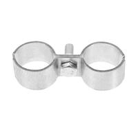Hoement Collier de Serrage Double pour Tuyaux Galvanisés Ø32Mm, Clips Solide pour Raccords de Tuyauterie en Remorques et Bateaux