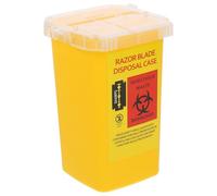 Hoement Conteneur à Lames Plusieurs styles en ABS Jaune Couvercle Verrouillable Permanent Boîte de Recyclage Pratique pour Élimination Sécurisée des Lames Usagées pour Plusieurs styles