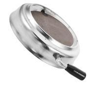 Hoement Couvercle de Conduit de Cheminée en Fer Argenté Résistant la Chaleur, Amortisseur pour Poêle à Charbon, Réduit Fuites de Fumée, Diamètre 15cm, Accessoire Chauffage Maison