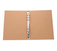 Hoement Couverture de Classeur en Papier Kraft A5, Protection Solide des Documents, Facile à Nettoyer, Style Exquis pour Cahier à Feuilles Mobiles en Usage Scolaire ou Bureau
