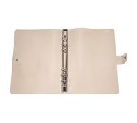 Hoement Couverture de Classeur Pvc Noir à Six Trous, Protège Documents, Facile à Nettoyer, Étui Imperméable pour Carnet de Notes à Spirale