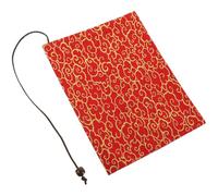 Hoement Couverture de Livre en Tissu Rouge Lavable et Ajustable pour Cahier et Livre, Protège Bords Vie Privée, pour Bus et Espaces Publics