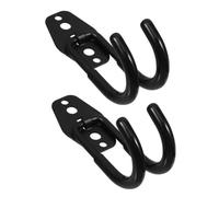 Hoement Crochets Muraux Robustes en Acier au Carbone Moyen 2pcs pour Rangement de Tuyaux D'arrosage et Cordons Espace de Stockage Facile à Installer