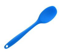 Hoement Cuillère de Service en Silicone Bleue Manche Ergonomique Tout-en-un, Antiadhésive et Résistante la Chaleur pour Ustensiles Cuisine et Service de Soupe