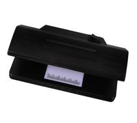 Hoement Détecteur de Billets UV Portable Noir en Abs Interface Simple, Vérification Authentique pour Bureau et Restaurant, Petit Détecteur D'argenté Fiable