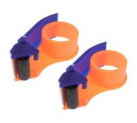 Hoement Dévidoir de Ruban Adhésif pour Emballage Facile et Gain de Temps en Plastique et Coupe-ruban Ergonomique 2pcs en Milieu Professionnel
