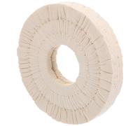 Hoement Disque de Polissage Beige en Tissu Non Tissé de 50mm, Résistant à L'usure et Robuste, Accessoire pour Machine à Plaquer les Chants Automatique