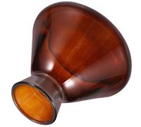 Hoement Flacon Diffuseur D'arômes 220ml en Verre Marron, Large Ouverture | Forme Trompette Moderne, Diffusion Homogène, Style Élégant, pour Maison et Bureau, Décor Parfumé