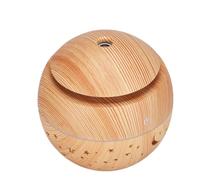 Hoement Humidificateur D'arômes Rechargeable USB Motifs Ajourés 130ml de Boule Ronde en Pp Abs, Diffuseur D'aromathérapie pour Bureau et Maison