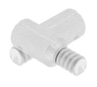 Hoement Kit 2 Pièces Embouts à Vis Métalliques pour Manche à Balai-serpillère, Adaptateur Robuste en Métal, Compatible Perches Bois, Outil de Nettoyage Ménager, Remplacement Embout à Vis