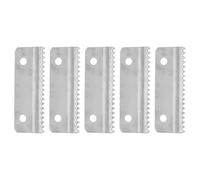 Hoement Lames de Rechange pour Coupeuse de Ruban Adhésif, Lot de 5 Pièces en Fer Argenté, Tranchant Constant, Compact et Portable, pour Usage à Domicile et Machines à Relier