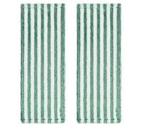 Hoement Lingettes de Rechange Coussinets Humides et Secs Couleur Vert Foncé en en Lot de 2 Lavables et Réutilisables pour Balai Plat Nettoyage Sols Parquet Carrelage