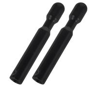 Hoement Lot de 2 Boutons de Verrouillage de Porte Intérieure en Plastique Noir, Installation Facile, Intégration sans Couture, Accessoires Universels pour Voiture et Camion