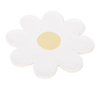 Hoement Lot de 20 Assiettes en Carton Jetables de Fleur Paquerette, Assiettes Festives pour Anniversaire et Pique-niques, Papier Écologique, Vaisselle de Fête Pratique et Légère