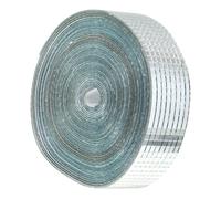 Hoement Mosaique Miroir Autocollants pour Carreaux Auto-adhésifs en Fibre de Verre Reflets Lumineux Éblouissants, pour Décoration Murale Bureau et Murs Tv